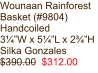 Wounaan Rainforest Basket (#9804) Handcoiled 3¼”W x 5¼”L x 2¾”H Silka Gonzales $390.00  $312.00