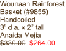 Wounaan Rainforest Basket (#9855) Handcoiled 3” dia. x 2” tall Anaida Mejia $330.00  $264.00